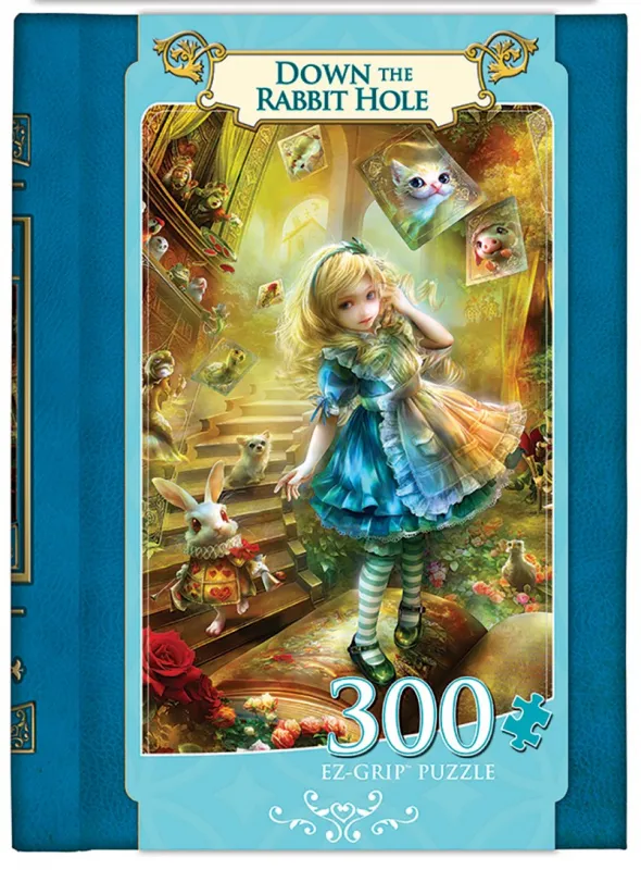Down the Rabbit Hole - 300pc EZ Grip Jigsaw Puzzle by Masterpieces