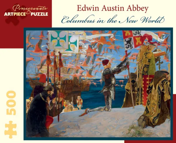 Abbey: Columbus in the New World - 500pc Jigsaw Puzzle by Pomegranate