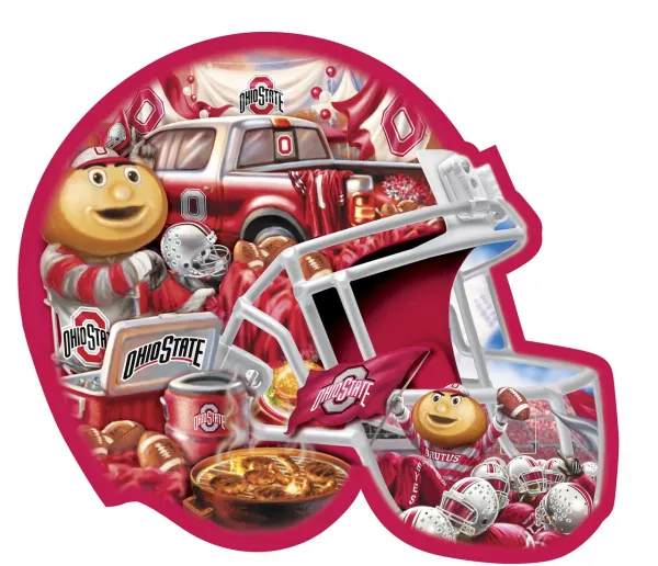 Ohio State Helmet - 500pc Shaped Jigsaw Puzzle by Masterpieces