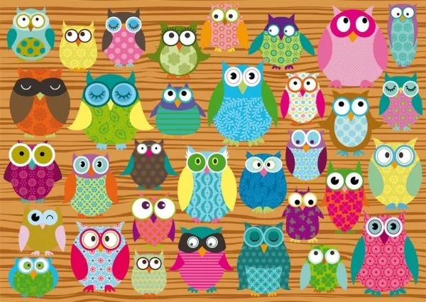 Owls - 500pc Jigsaw Puzzle by Schmidt