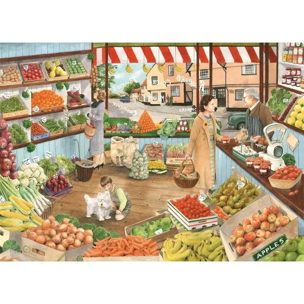 Times Past: The Green Grocer - 1000pc Jigsaw Puzzle by Holdson