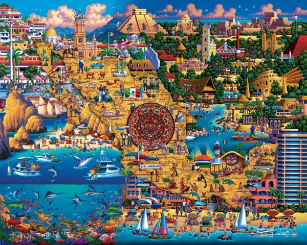 Best of Mexico - 500pc Jigsaw Puzzle by Dowdle