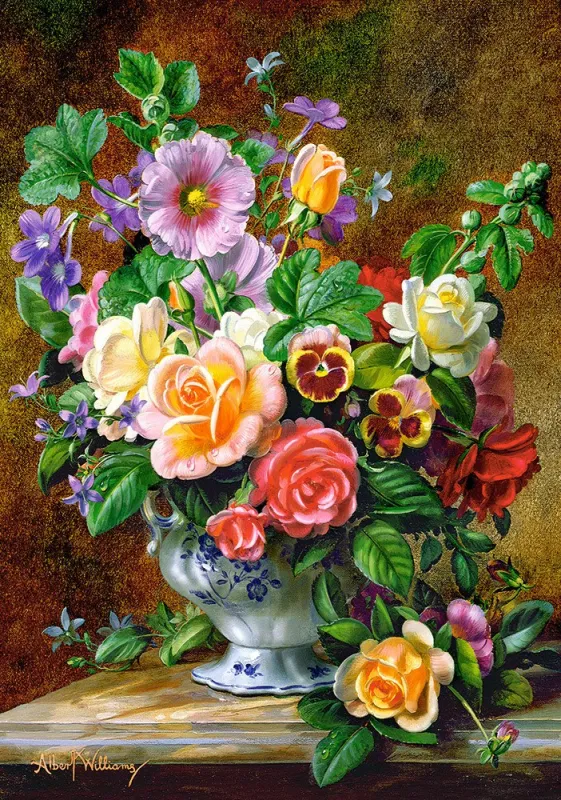 Flowers in a Vase - 500pc Jigsaw Puzzle by Castorland