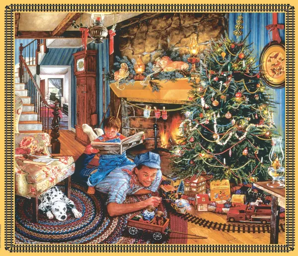 Christmas Train - 25pc Jigsaw Puzzle by Sunsout
