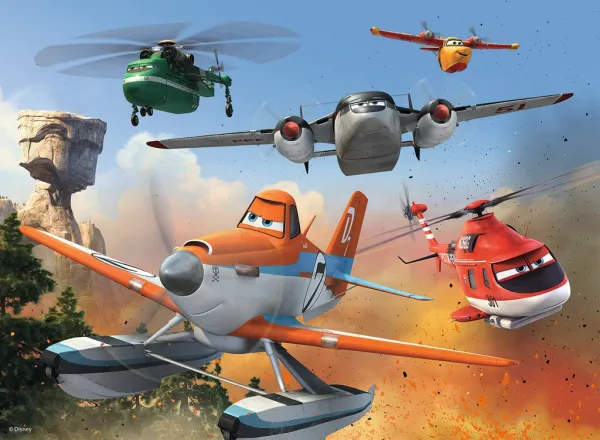 Pixar: Fire &amp; Rescue: Fighting the Fire - 100pc XXL by Ravensburger