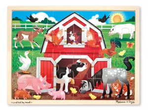 Barnyard Buddies- 24pc Wooden Jigsaw Puzzle By Melissa &amp; Doug