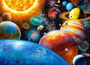 Planets and Their Moons - 300pc Jigsaw Puzzle By Castorland