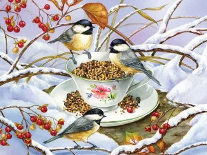 Chickadee Tea - 275pc Easy Handling Puzzle by Cobble Hill