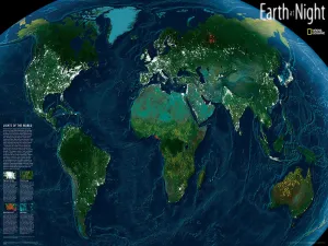 Earth at Night - 1000pc Jigsaw Puzzle by New York Puzzle Company