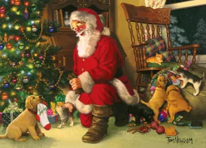 Santa's Lucky Stocking - 350pc Family Jigsaw Puzzle by Cobble Hill