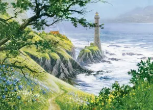 Summer Lighthouse - 1000pc Jigsaw Puzzle by Cobble Hill