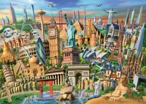 World Landmarks - 1000pc Jigsaw Puzzle By Ravensburger