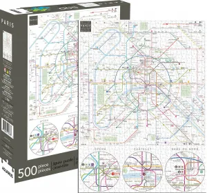 Paris Metro - 500pc Jigsaw Puzzle by Aquarius