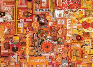 Rainbow Project: Orange - 1000pc Jigsaw Puzzle by Cobble Hill