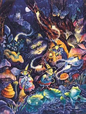 Three Witches - 500pc Jigsaw Puzzle By Sunsout