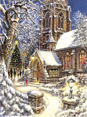 Church in the Snow - 1000pc Jigsaw Puzzle By Sunsout