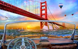 Golden Gate Adventure - 550pc Jigsaw Puzzle By Sunsout
