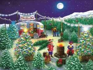 A Lot of Christmas Trees - 300pc Jigsaw Puzzle By Sunsout