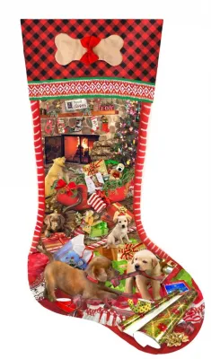 Puppy Stocking - 1000pc Jigsaw Puzzle By Sunsout
