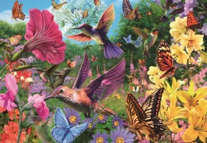 Hummingbird Garden - 1500pc Jigsaw Puzzle By Jumbo