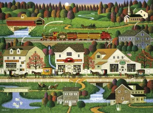 Charles Wysocki: Yankee Wink Hollow - 1000pc Jigsaw Puzzle by Buffalo Games