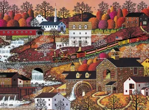Charles Wysocki: Waterfall Valley - 1000pc Jigsaw Puzzle by Buffalo Games