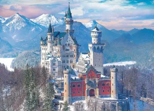 Neuschwanstein Castle in the Winter - 1000pc Jigsaw Puzzle by Eurographics