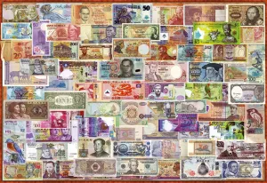 World Banknotes - 1000pc Jigsaw Puzzle by Educa