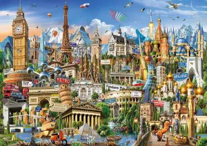 Europe Landmarks - 2000pc Jigsaw Puzzle by Educa