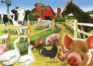 Farmyard Welcome - 35pc Tray Puzzle by Cobble Hill