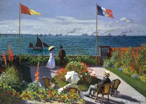 Monet: Garden at Sante-Adresse - 1000pc Jigsaw Puzzle By D-Toys