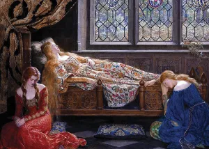 Collier: The Sleeping Beauty - 1000pc Jigsaw Puzzle By D-Toys