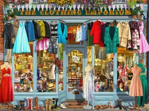 The Clothing Emporium - 550pc Jigsaw Puzzle by Vermont Christmas Company