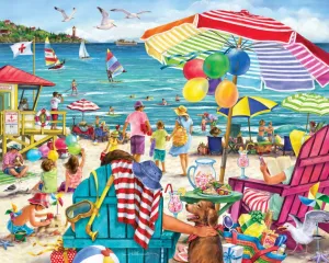 Day at the Beach - 1000pc Jigsaw Puzzle by Vermont Christmas Company