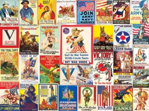 World War I Posters - 1000pc Jigsaw Puzzle by White Mountain