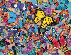 Butterfly Frenzy - 500pc Jigsaw Puzzle By Springbok