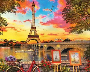 Paris Sunset - 1000pc Jigsaw Puzzle By Springbok