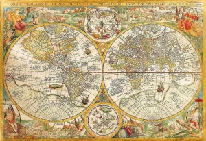 Ancient Map - 2000pc Jigsaw Puzzle by Clementoni