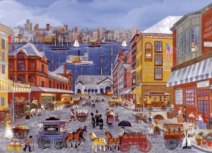 Dyer: Market Days on Fulton St. - 300pc Jigsaw Puzzle by Eurographics