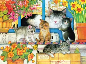 Welcome Mat Kittens - 500pc Jigsaw Puzzle by SunsOut