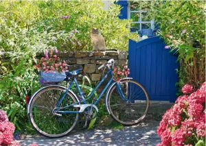 Country Outing by Bike - 1000pc Jigsaw Puzzle by Schmidt