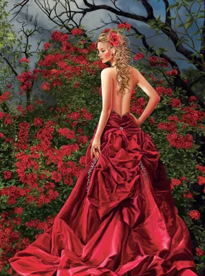 Tais in Red - 1000pc Jigsaw Puzzle By Sunsout