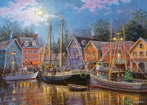 Ships Aglow - 500pc Large Format Jigsaw Puzzle by Ravensburger