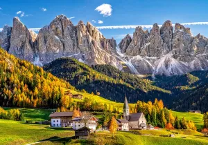 Santa Maddalena in Val di Funes, Italy - 500pc Jigsaw Puzzle by Castorland
