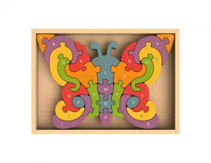 Alphabet Butterfly - EcoFriendly Wooden Puzzle