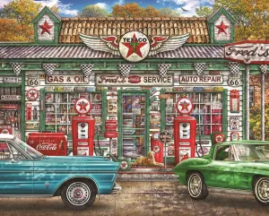 Fred's Service Station - 1000pc Jigsaw Puzzle by Springbok