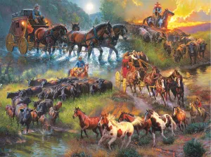 Wagon Trails - 1000pc Jigsaw Puzzle By Sunsout