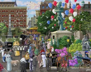 Broadway &amp; Fifth Avenue - 1000pc Jigsaw Puzzle by Vermont Christmas Company