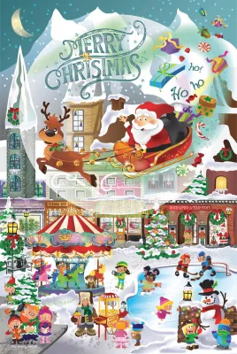 A Christmas Village for All Ages - 625pc Family Jigsaw Puzzle by Sunsout