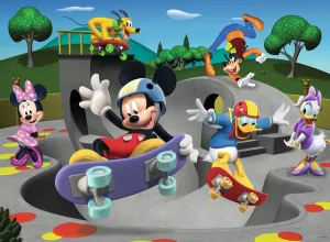 Mickey &amp; Minnie: At the Skate Park - 100pc XXL Jigsaw Puzzle by Ravensburger